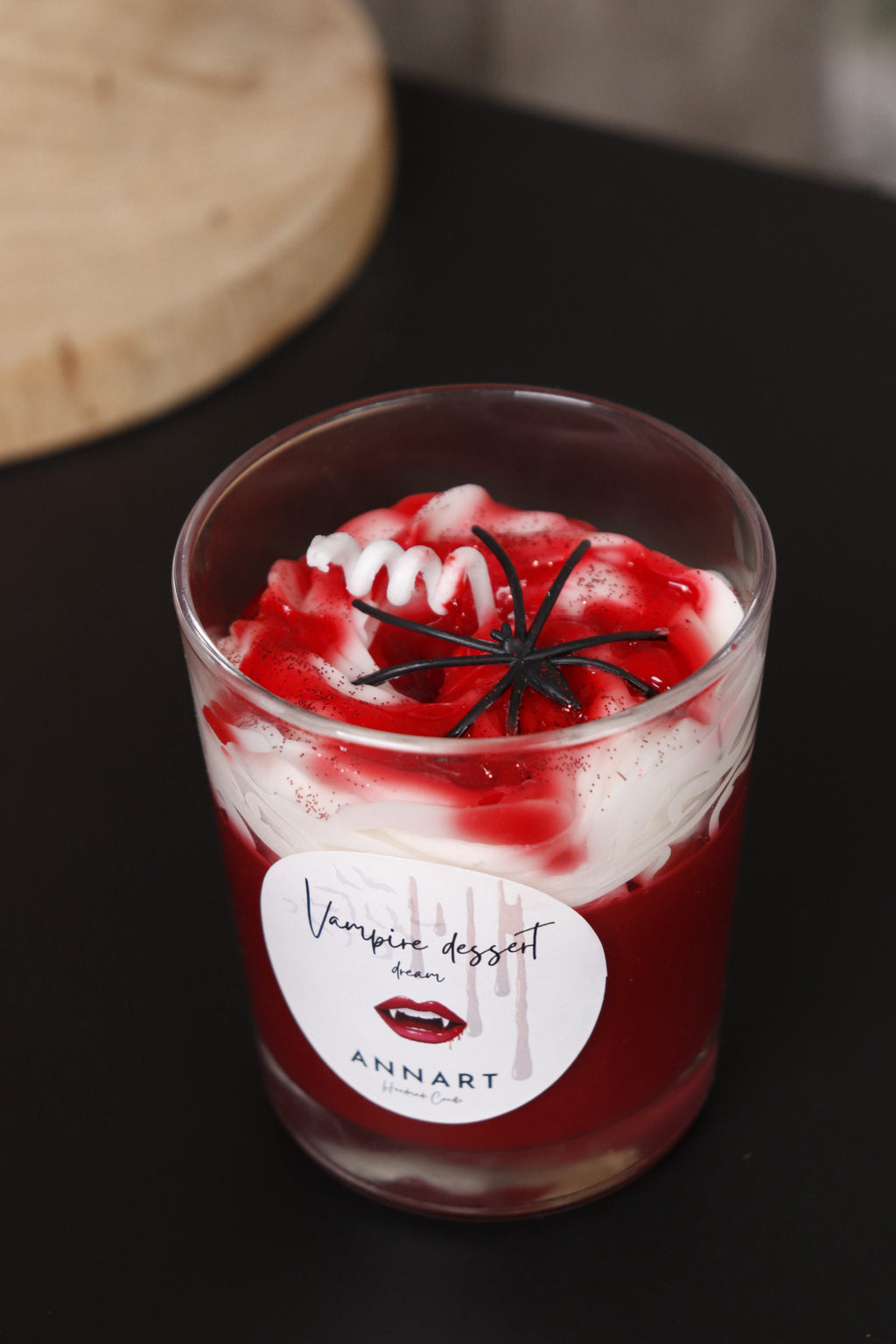 Vampire dessert candle