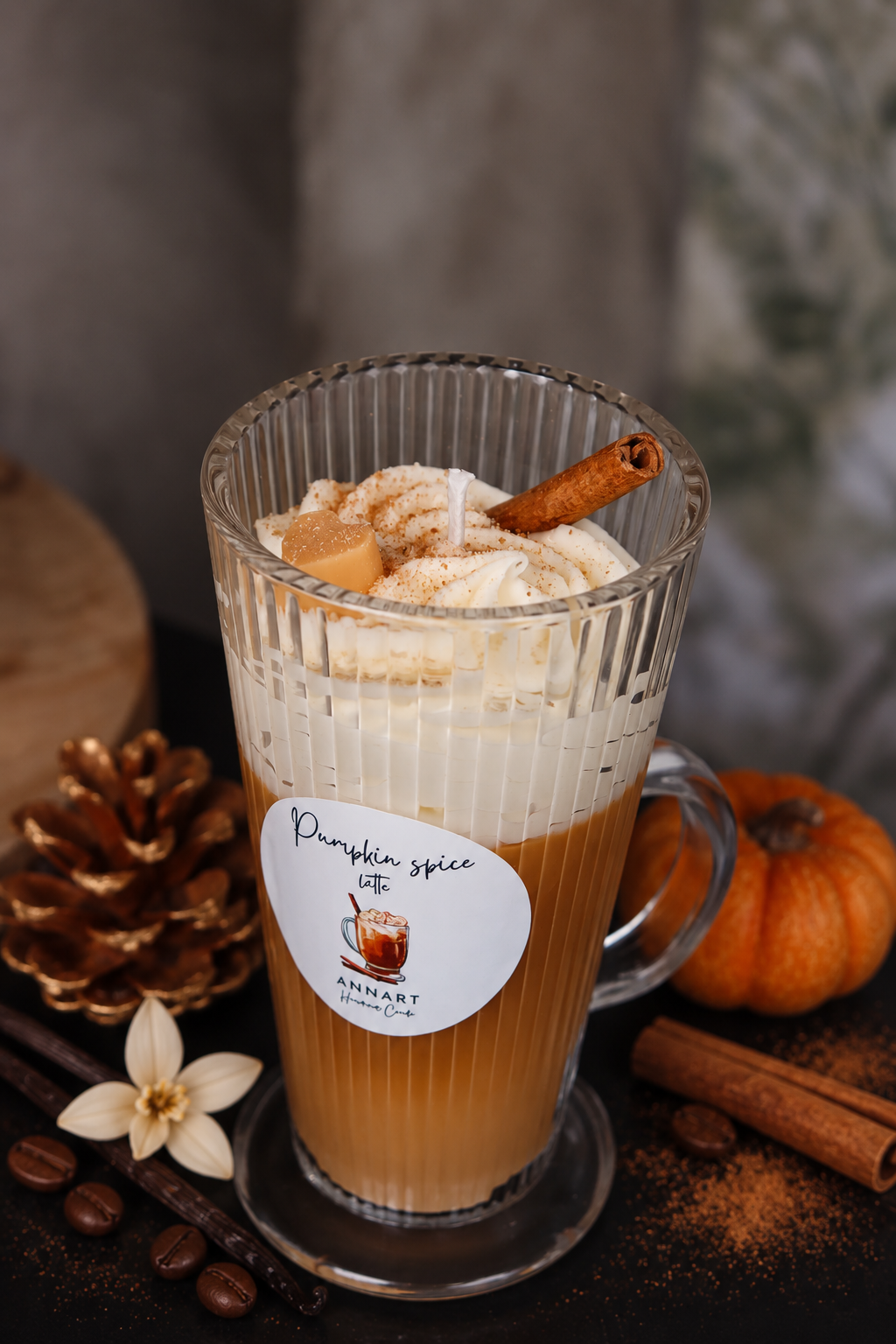 Pumpkin Spice Latte gyertya