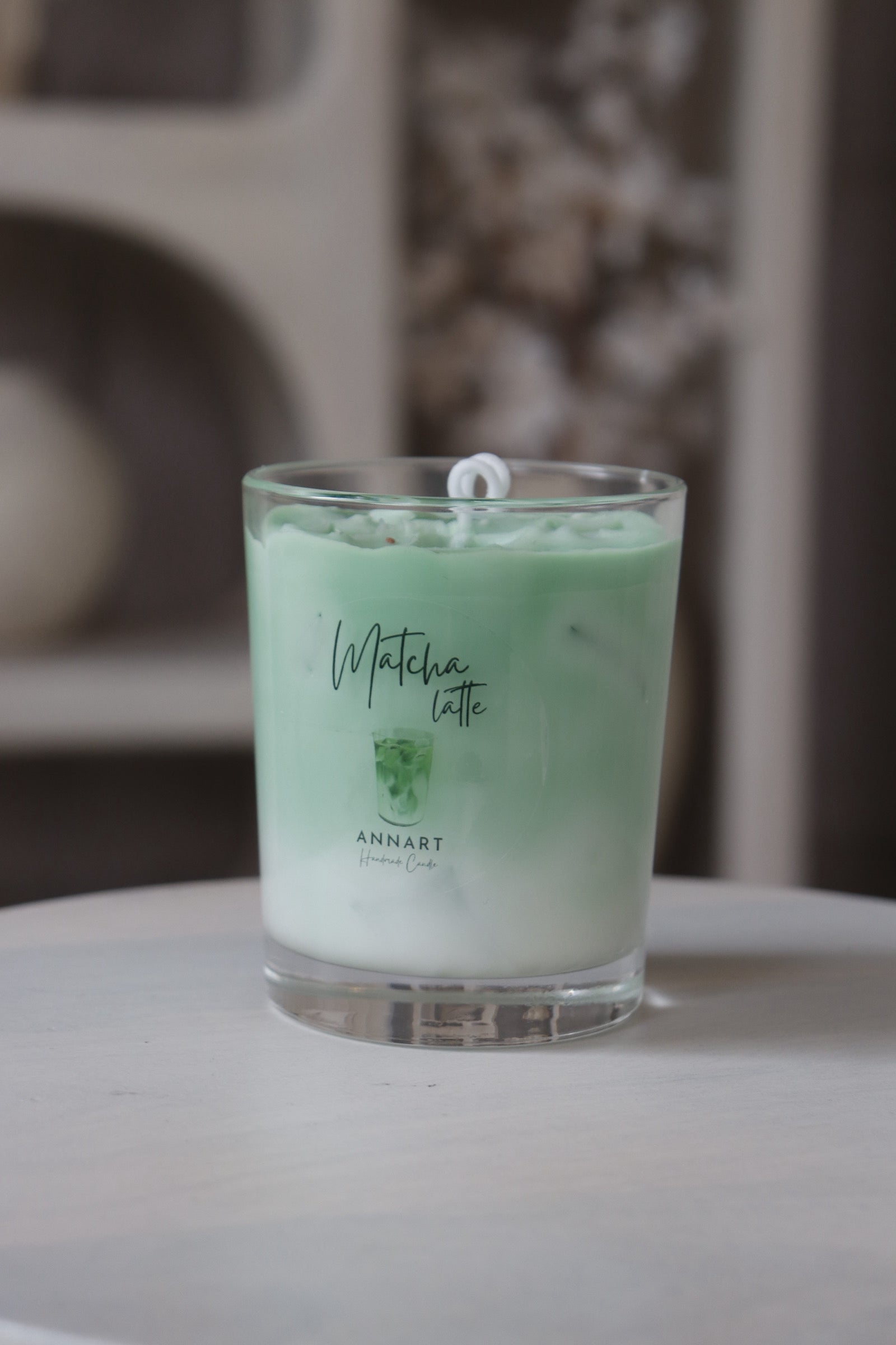 Matcha latte gyertya