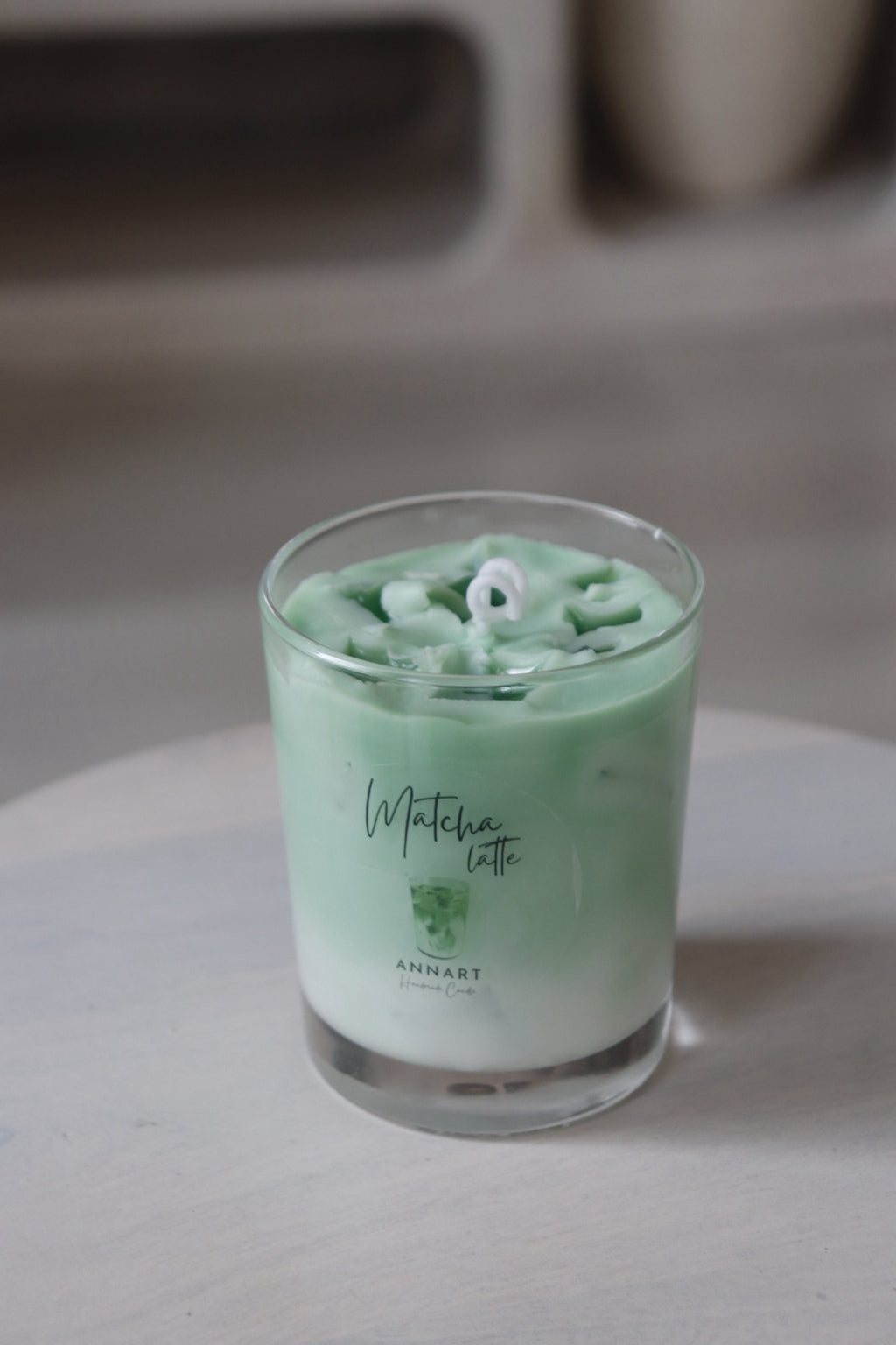 Matcha latte gyertya