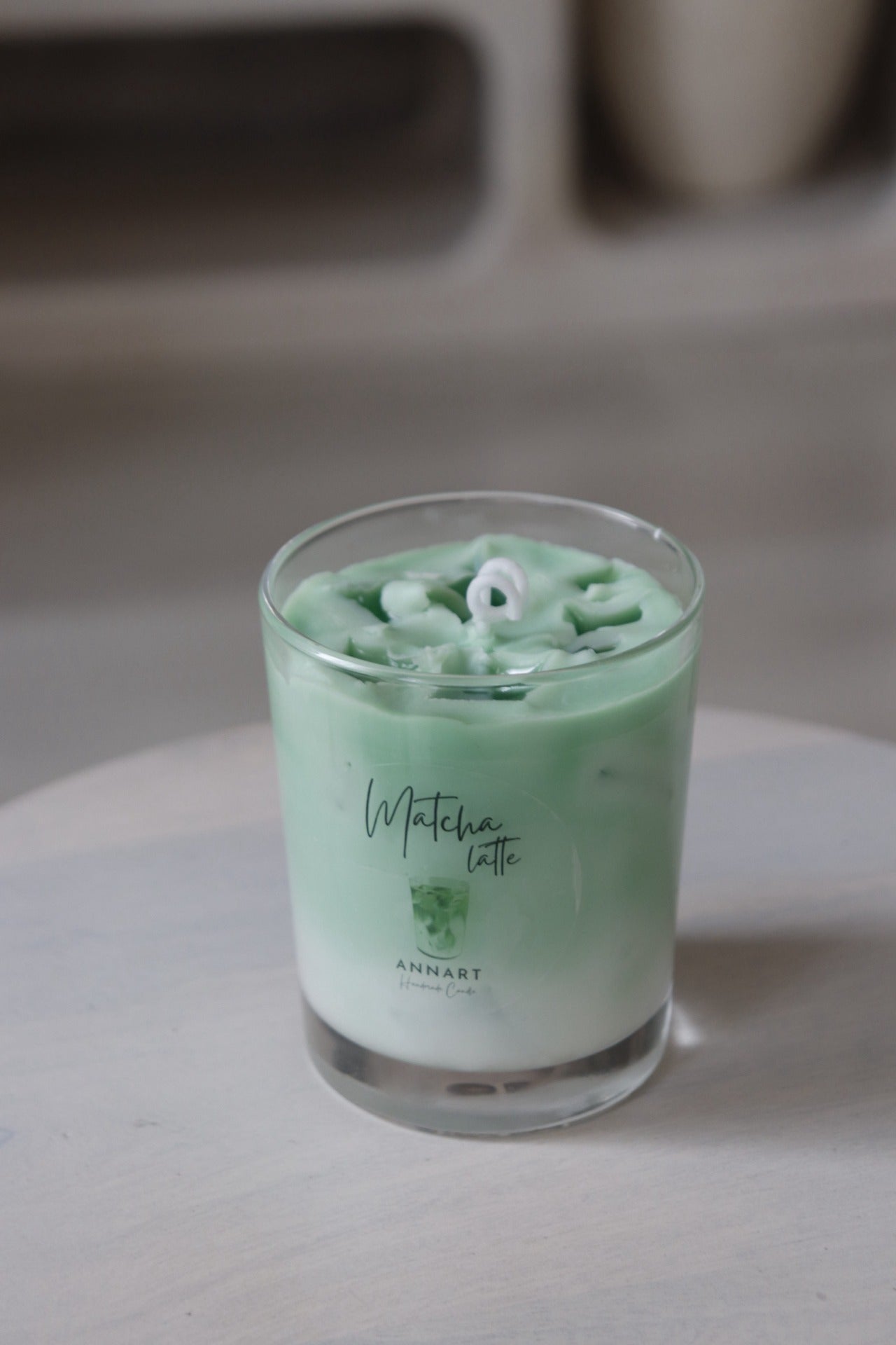 Matcha latte gyertya